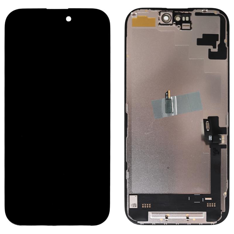 Screen with Touch Screen Soft OLED Apple iPhone 16 Black (OEM)