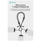 Καλώδιο Σύνδεσης USB 2.0 Woven Adjustable Lanyard Devia EC429 USB C σε Lightning PD 27W 1.6m Cable Pro5 Μαύρο