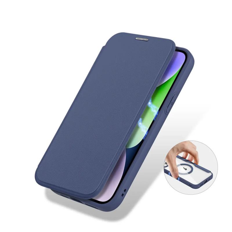 Θήκη Flip Dux Ducis Apple iPhone 15 Wallet Skin X Pro Μπλε