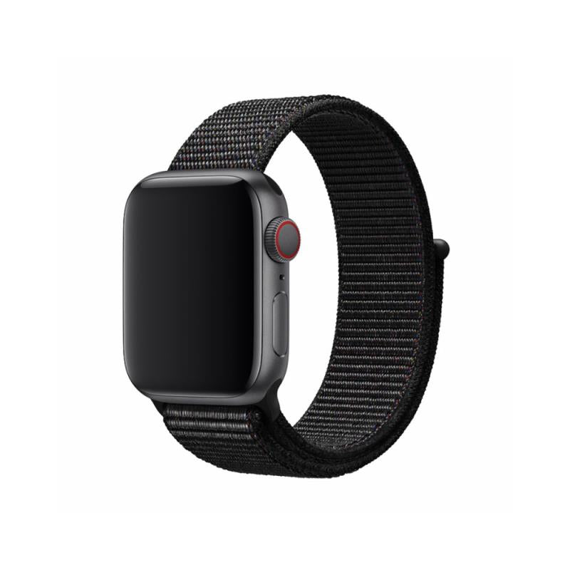 Λουράκι Devia Sport3 Nylon Woven Apple Watch (44/ 45/ 46/ 49mm) Deluxe Μαύρο
