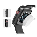Θήκη PC Ahastyle WG59 Apple Watch 7/ 8/ 9 41mm Ματ Διάφανο & Μαύρο (2 τεμ.)