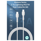 Καλώδιο Σύνδεσης USB 2.0 Devia EC150 USB C σε Lightning PD 27W 1m Kintone Λευκό