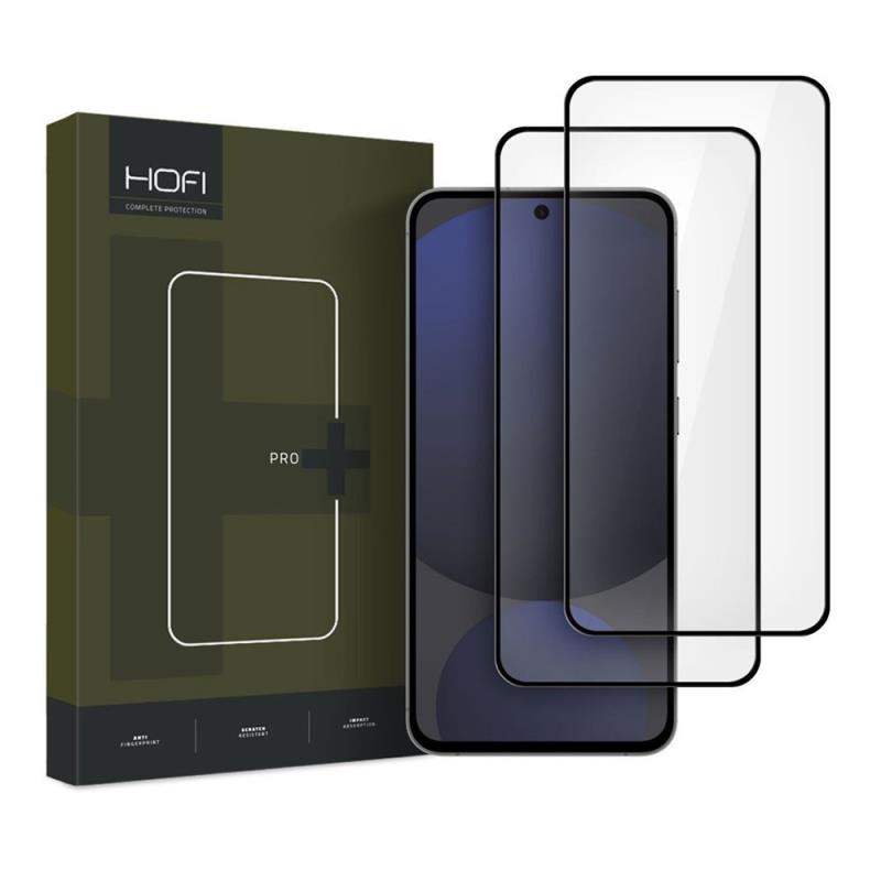 Tempered Glass Full Face Hofi Pro+ Samsung S721 Galaxy S24 FE 5G Μαύρο (2 τεμ.)