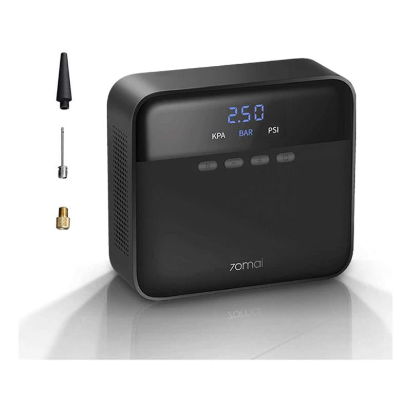 Συμπιεστής Αέρα Xiaomi 70Mai Lite Midrive TP03 με Καλώδιο Αναπτήρα Μαύρο
