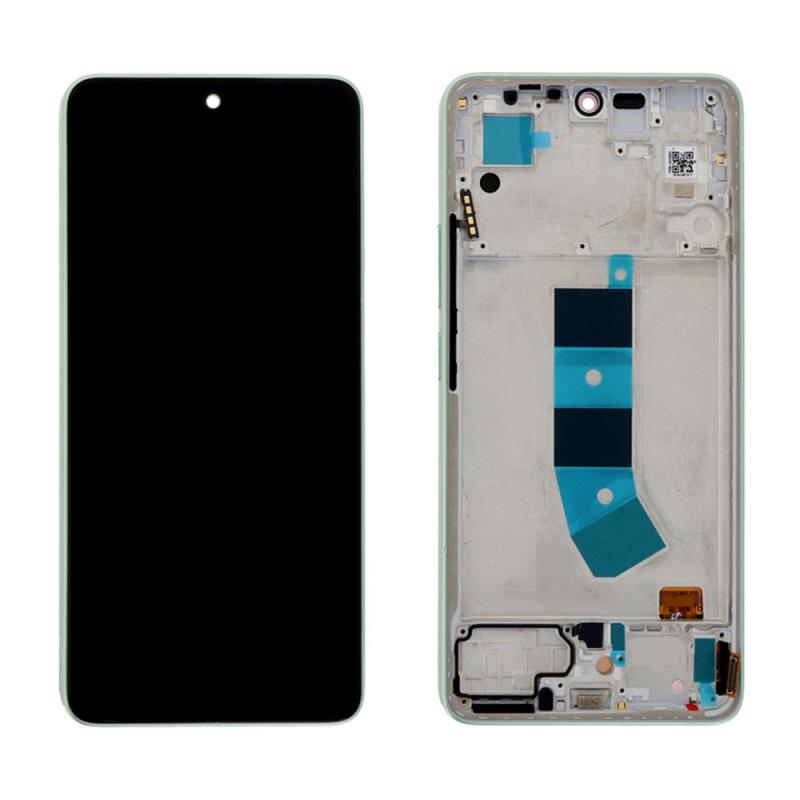 Touch Screen & Middle Frame Assembly for Xiaomi Redmi Note 13 4G Green (Original)