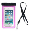 Waterproof Θήκη inos για Smartphones έως 6.7" Διάφανο-Ροζ