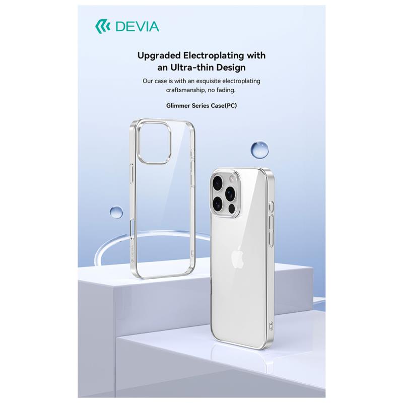 Θήκη PC Devia Apple iPhone 16 Pro Glimmer Ασημί