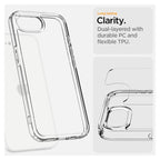 Θήκη TPU & PC Spigen Ultra Hybrid Apple iPhone 16e Διάφανο