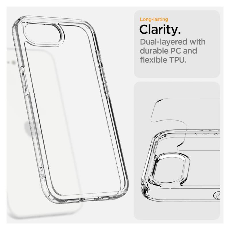 Θήκη TPU & PC Spigen Ultra Hybrid Apple iPhone 16e Διάφανο