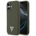 Θήκη Σιλικόνης Guess MagSafe Apple iPhone 17 Triangle Logo Χακί