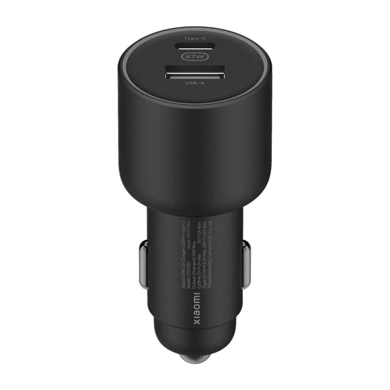 Φορτιστής Αυτοκινήτου Xiaomi Mi με Διπλή Έξοδο USB A & USB C GaN 67W Μαύρο