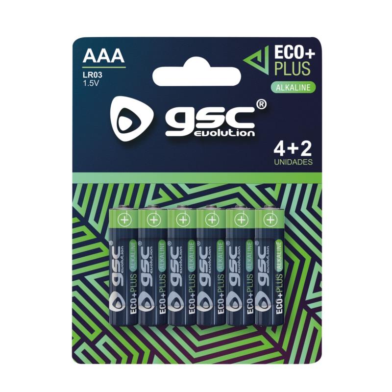 Μπαταρία GSC Alkaline EcoPlus AAA LR03 (6 τεμ.)