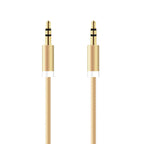 Καλώδιο Ήχου Braided inos 3.5mm/3.5mm 1m Χρυσό