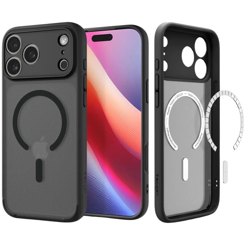 Θήκη TPU & PC Spigen Apple iPhone 18 Pro Max/ 17 Pro Max MagSafe Ultra Hybrid Frost Μαύρο