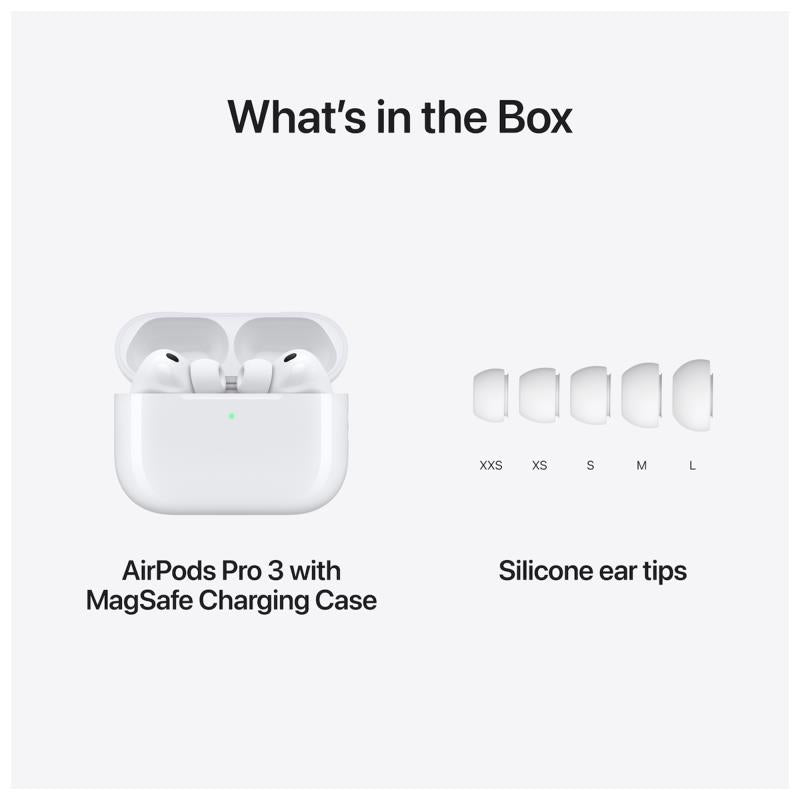 Ακουστικό Bluetooth Apple MFHP4 AirPods Pro 3 (2025) Λευκό