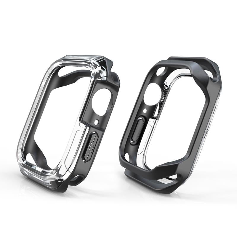 Θήκη TPU & PC Devia Sport Apple Watch 7/ 8/ 9 45mm Shock Proof Μαύρο