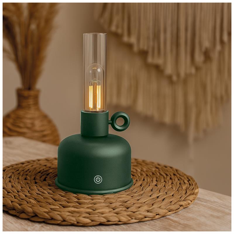Φωτιστικό LED Forever Light FLR-04 Vintage Petroleum Πράσινο