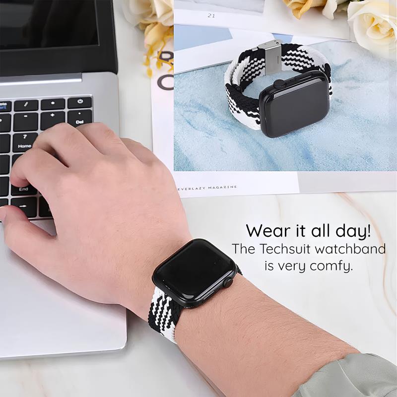 Λουράκι Flexible Fiber για Apple Watch 42/ 44/ 45/ 46/ 49mm Λευκό (Ασυσκεύαστο)