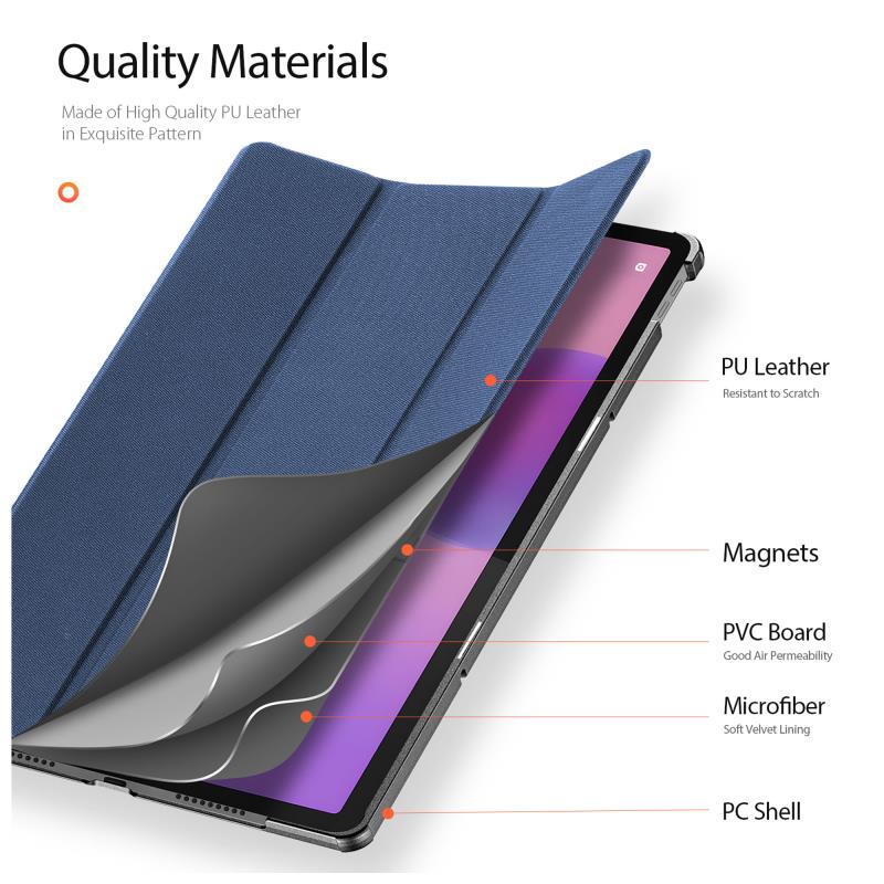 Θήκη TPU Flip Shock Proof Dux Ducis Domo Lenovo Idea Tab Pro 12.7" Μαύρο