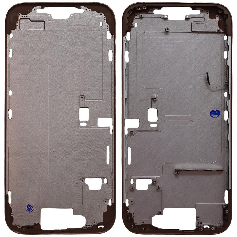 Μεσαίο Πλαίσιο Apple iPhone 16 Pro Max 5G με Πλήκτρο Κάμερας Χρυσό (OEM)