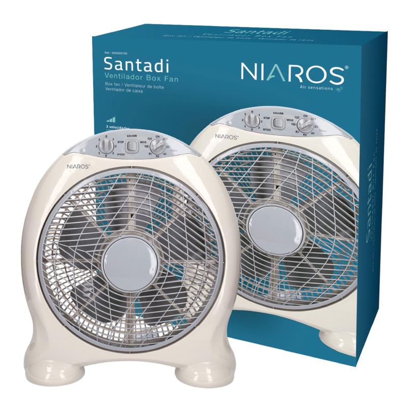 Niaros Santadi 50W Beige Box Floor Fan