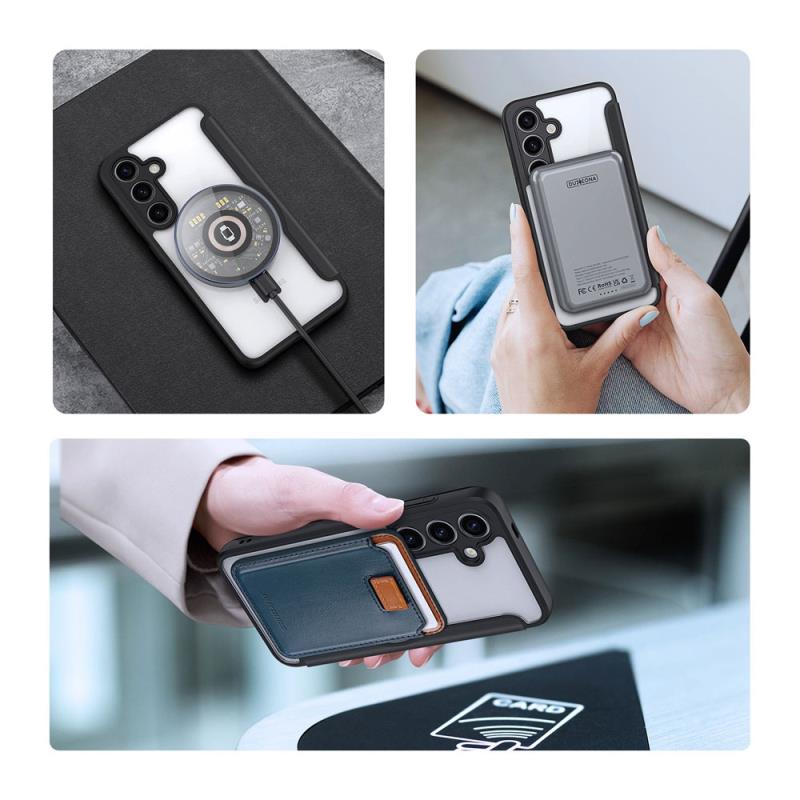 Θήκη Flip Dux Ducis Samsung Galaxy S24 5G Magnetic Wallet με Stand Skin X Pro Μαύρο