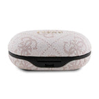 True Wireless Ακουστικά Bluetooth Guess Docking Station Metal 4G Ροζ