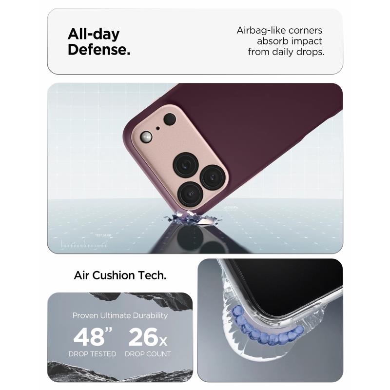 Θήκη TPU/ Σιλικόνης Spigen Apple iPhone 18 Pro/ 17 Pro MagSafe Caseology Nano Pop Μπορντώ