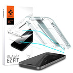 Tempered Glass Full Face Spigen Glas.tR EZ-FIT Apple iPhone 15/ 16 (2 τεμ.)