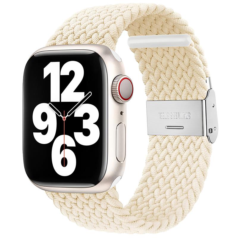Λουράκι Flexible Fiber για Apple Watch 42/ 44/ 45/ 46/ 49mm Λευκό (Ασυσκεύαστο)
