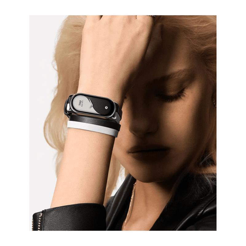 Λουράκι Xiaomi Smart Band 8 Διπλό BHR7311GL Μαύρο-Λευκό