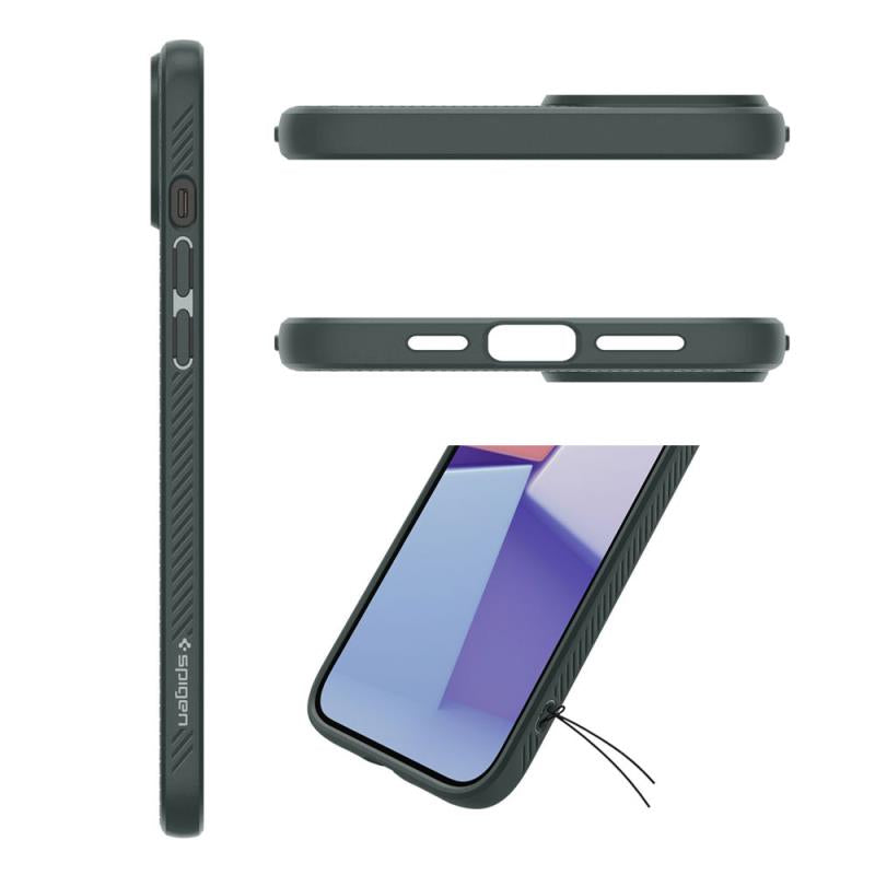 Θήκη Soft TPU Spigen Liquid Air Apple iPhone 15 Pro Πράσινο