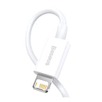 Καλώδιο Σύνδεσης USB 2.0 Baseus Superior Series USB A σε Lightning 12W 2.4A 1m Λευκό