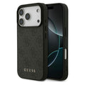 Θήκη PU Guess Apple iPhone 18 Pro/ 17 Pro Hardcase Classic Logo 4G Μαύρο