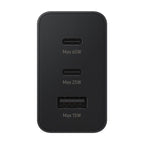 Φορτιστής Ταξιδίου Ταχείας Φόρτισης Samsung EP-T6530 Trio 3A με Εξόδους 2 x USB C & 1 x USB A 65W Μαύρο