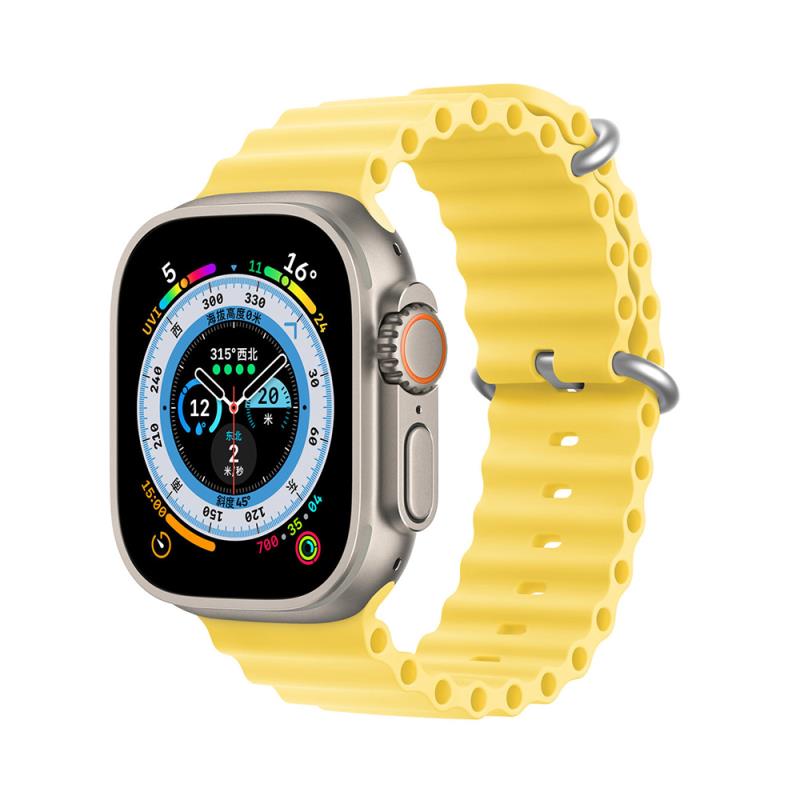 Λουράκι Σιλικόνης Dux Ducis OceanWave Bracelet Apple Watch (38/ 40/ 41/ 42mm) Κίτρινο