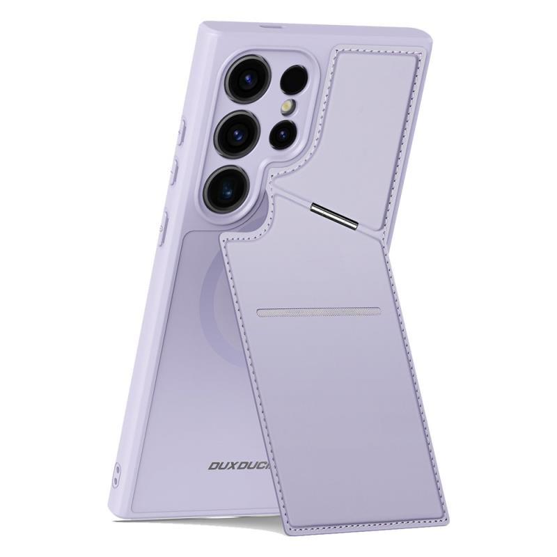 Θήκη Δερμάτινη Dux Ducis Samsung Galaxy S24 Ultra 5G 3 σε 1 Magnetic με Stand Rafi II Μωβ