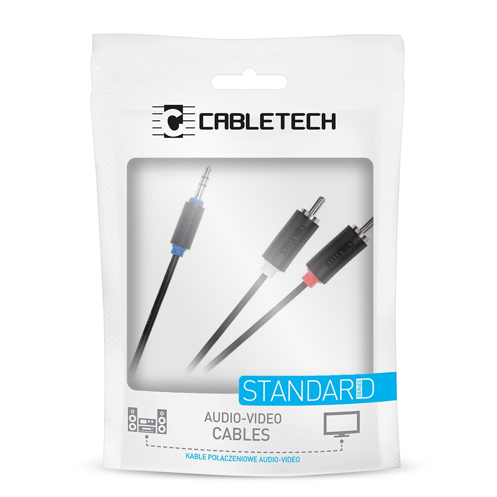 Καλώδιο Stereo 3.5mm - 2xRCA 1m Cabletech