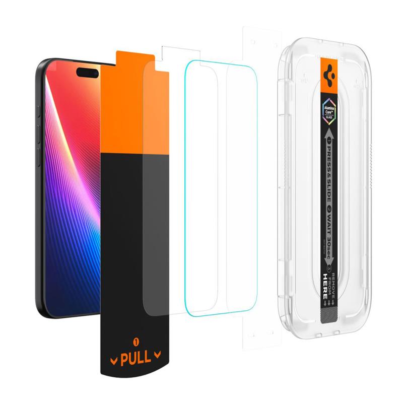 Tempered Glass Full Face Spigen Glas.tR EZ-FIT Pro Privacy Apple iPhone 16 Pro Max/ 17 Pro Max (1 τεμ.)
