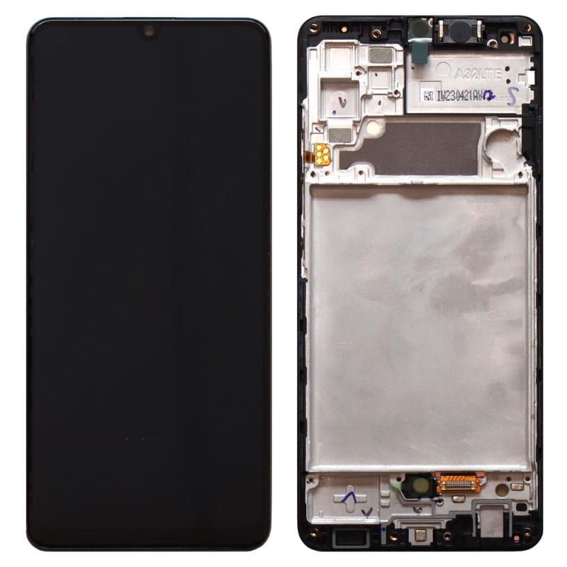 Οθόνη με Touch Screen & Μπροστινή Πρόσοψη Samsung A325F Galaxy A32 4G Μαύρο (Original)