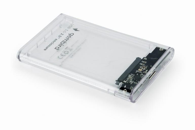 GEMBIRD ΘΗΚΗ ΓΙΑ HDD 2.5" USB 3.0 ΔΙΑΦΑΝΗ ΓΙΑ ΔΙΣΚΟ 9.5ΜΜ