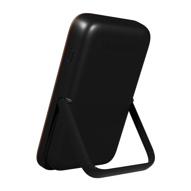 Φορτιστής Ανάγκης Duracell Micro 5 12W 5000mAh Magnetic με Βραχίονα Στήριξης Μαύρο