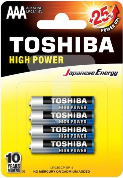 ΜΠΑΤΑΡΙΕΣ TOSHIBA ΑΛΚΑΛΙΚΕΣ ΑΑΑ