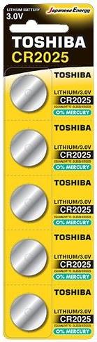 ΜΠΑΤΑΡΙΕΣ TOSHIBA ΛΙΘΙΟΥ CR 2025 (1 ΤΕΜ)