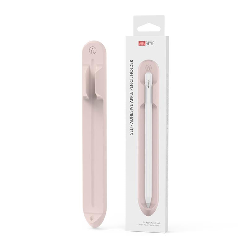 Βάση Στήριξης Premium Σιλικόνης Ahastyle PT112 για Apple Pencil 1 & 2 Ροζ