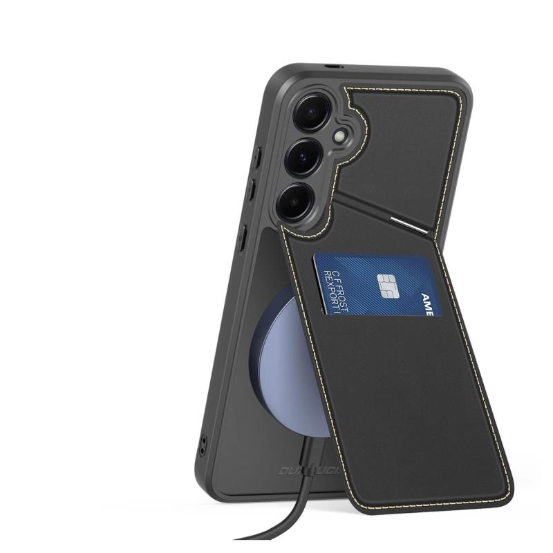 Θήκη Δερμάτινη Dux Ducis Samsung Galaxy S25 Plus 5G 3 σε 1 Magnetic με Stand Rafi II Μαύρο