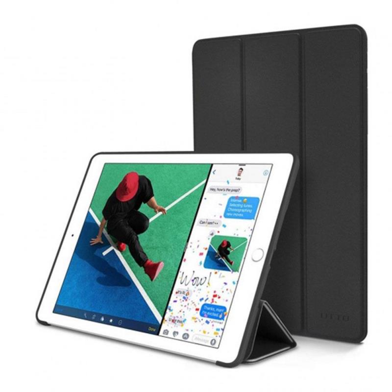 Θήκη Flip Smart inos Apple iPad 9.7" (2017)/ (2018) με TPU Μαύρο