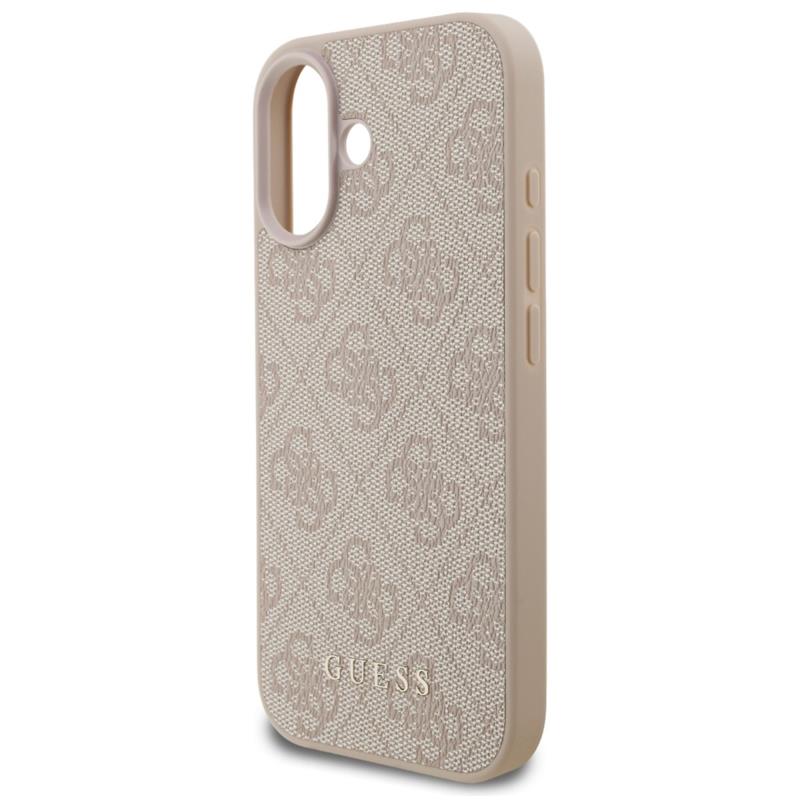 Θήκη PU Guess Apple iPhone 17 Hardcase Classic 4G Ροζ
