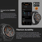 Smartwatch Hammer Watch 2 1.5" Μαύρο-Πορτοκαλί