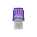USB 3.2 Flash Disk Kingston DataTraveler Dual Drive DTDUO USB A & USB C 256GB Μωβ